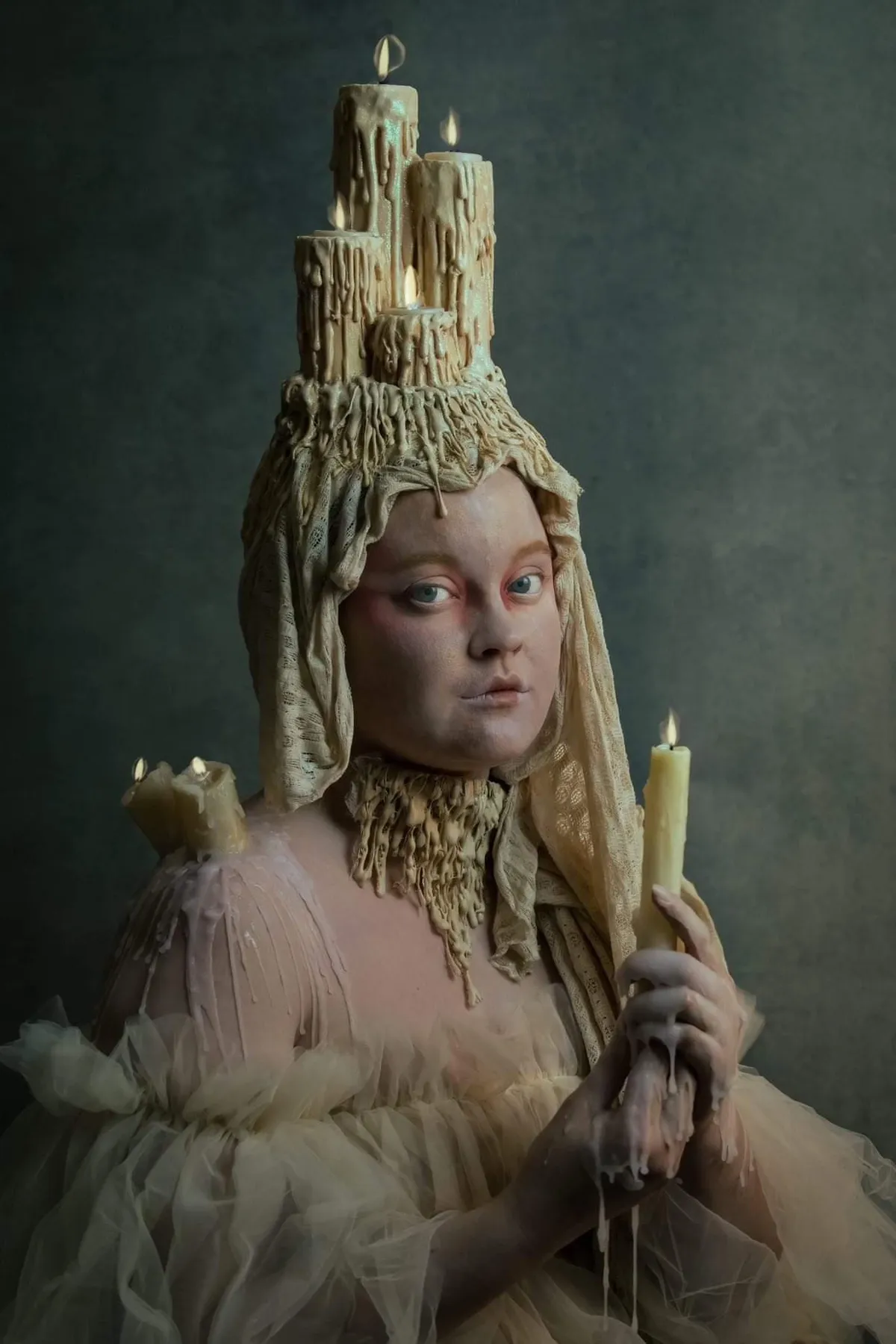 Candlestick Headdress & Collar — image 1 of 2