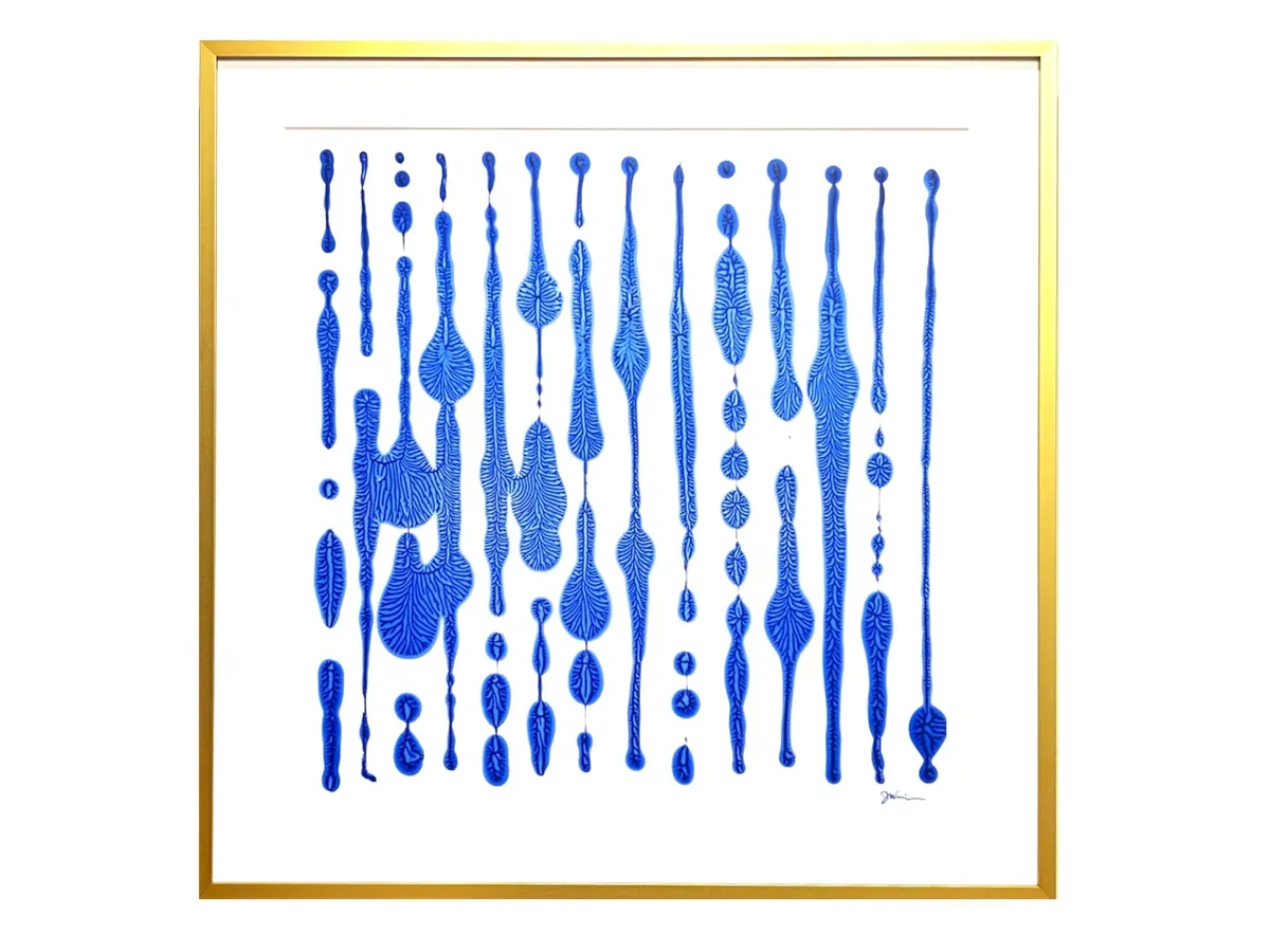 "Decalcomania 165", 17x17", acrylic on polyester film — image 1 of 1