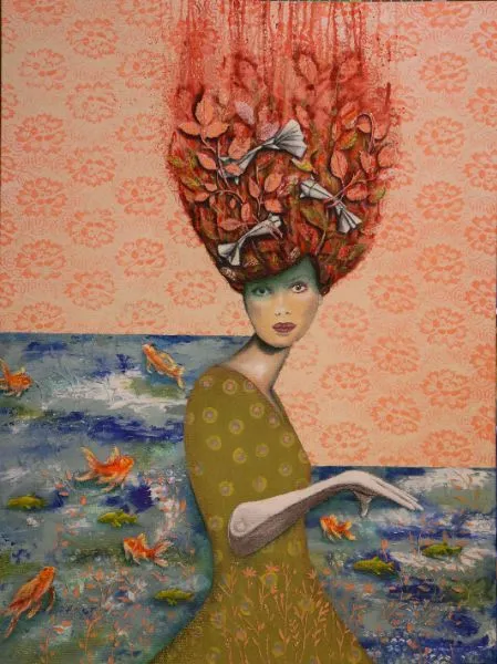 Redhead at the Edge of the River — image 1 of 1