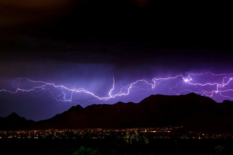 Lightning Over the Mcdowells — image 1 of 1