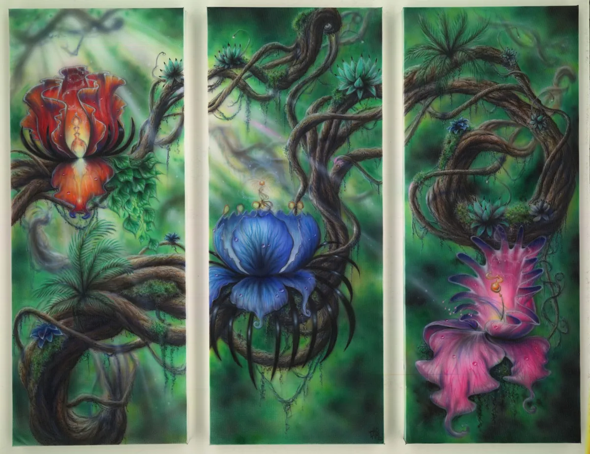 Floral Triptych — image 1 of 1