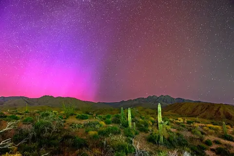 Aurora Over Four Peaks
