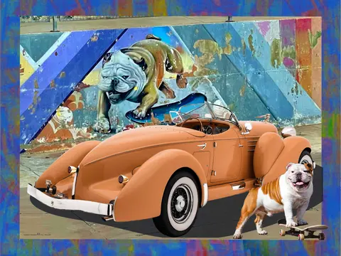 SKATEBOARD BULLDOG