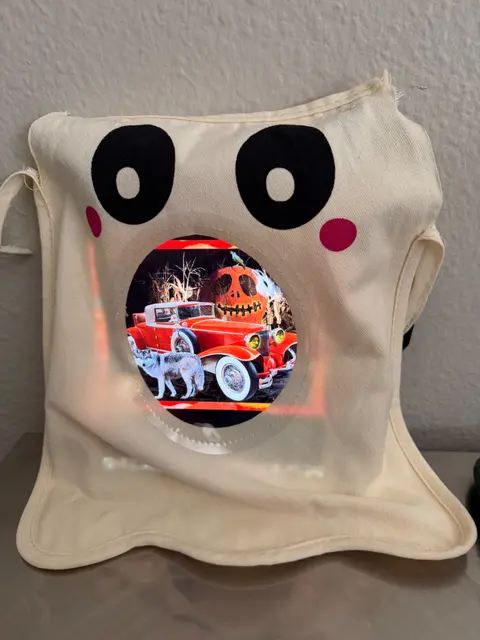 My new iPad bag from Target today showing an old work.