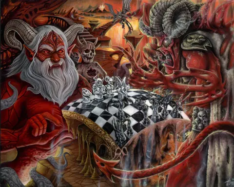 Devils Playing Chess