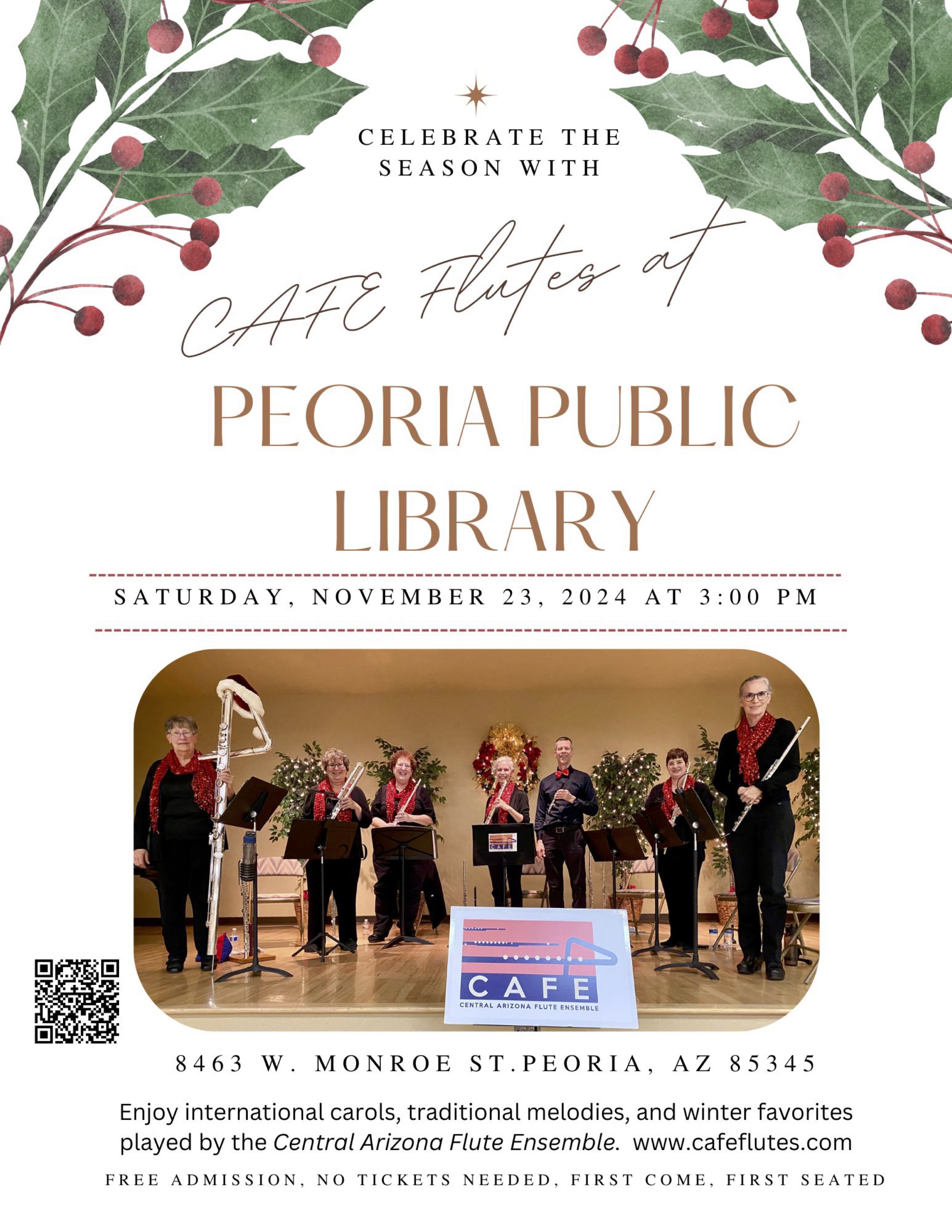 CAFE Flutes Holiday Delights at Peoria Public Library gallery photo 8