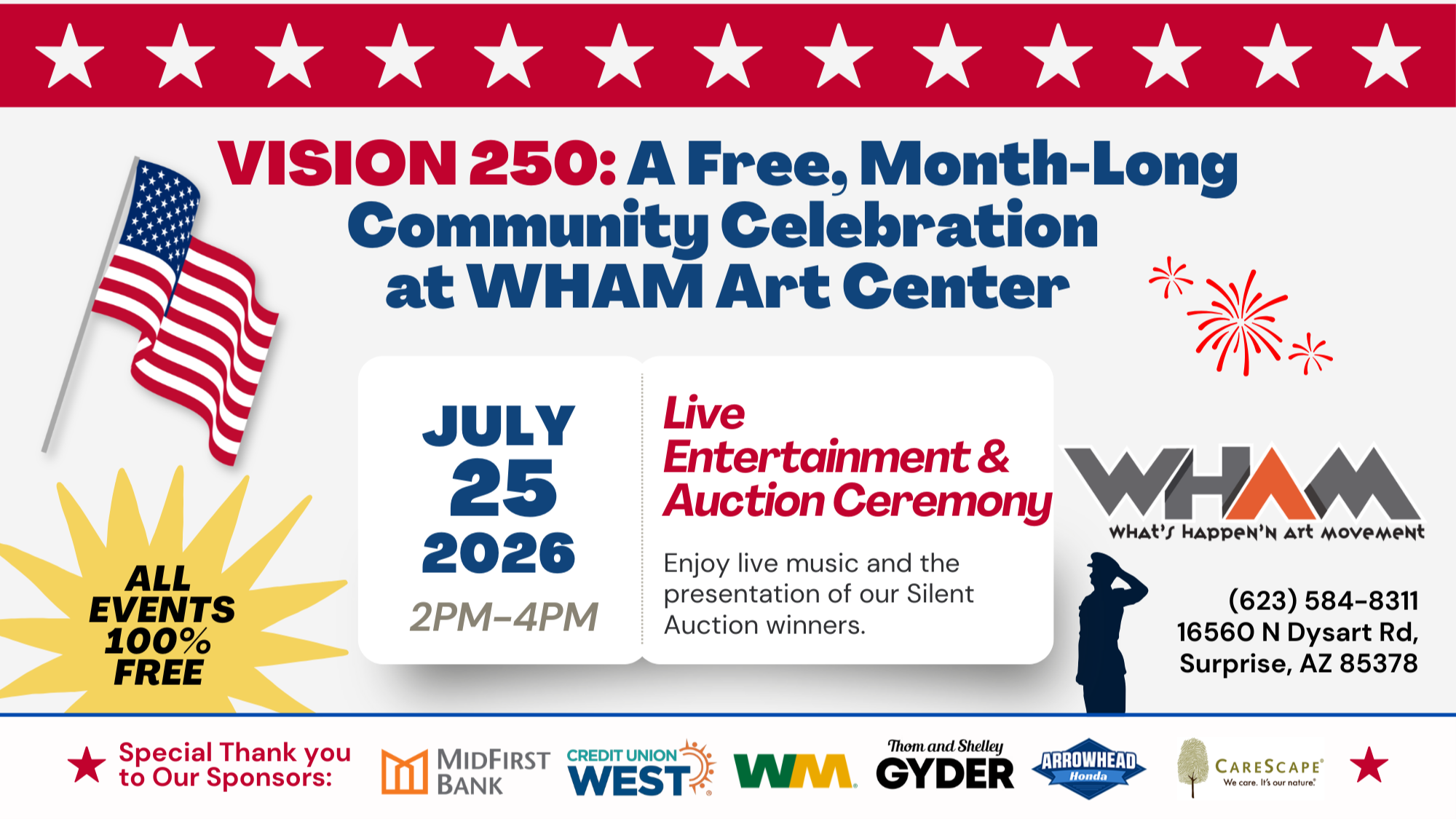 Vision 250: Live Entertainment & Auction Ceremony