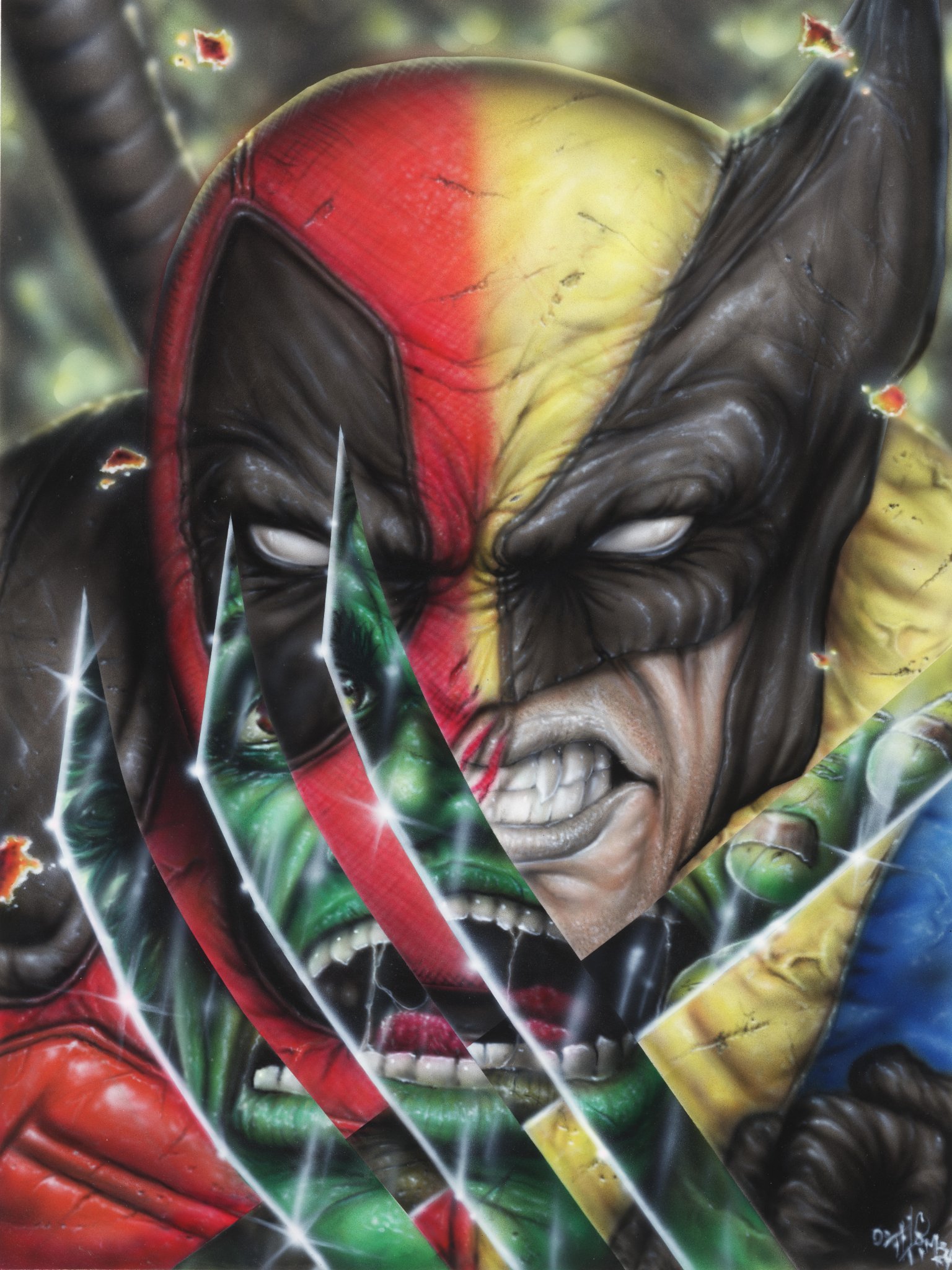 Deadpool/wolverine vs hulk — image 1 of 1