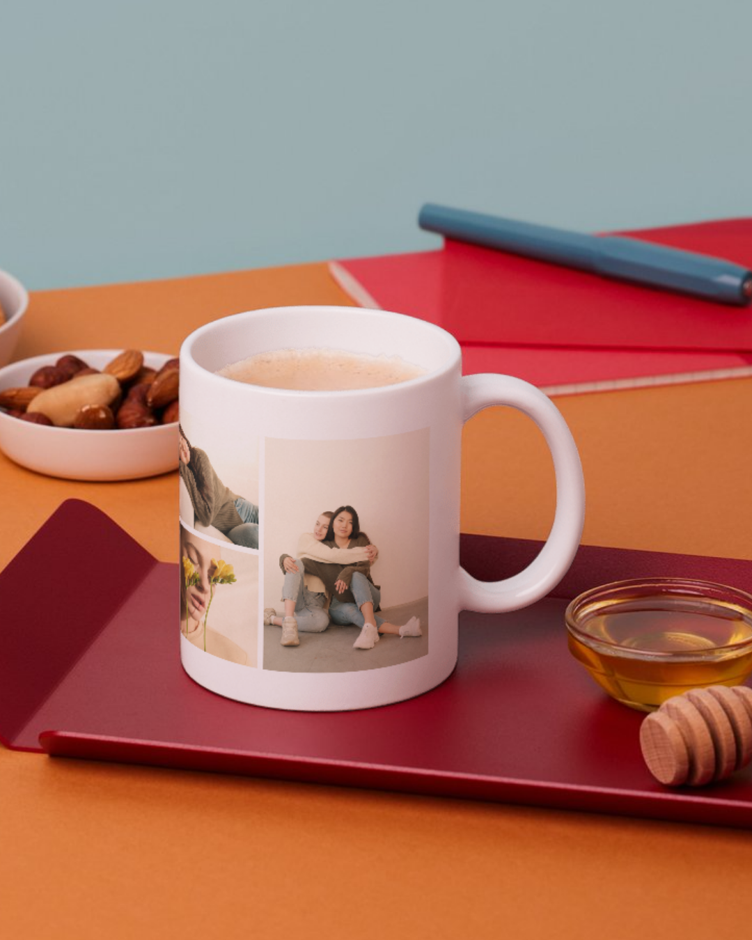 Square template mug