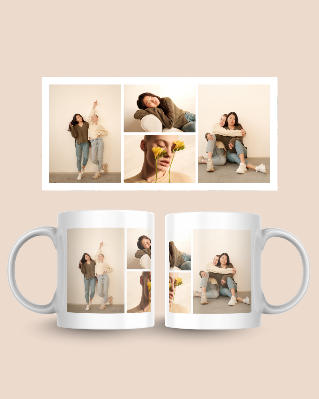 Square template mug