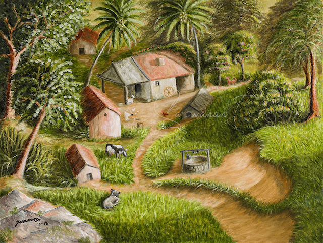 Serenity of the Village Path