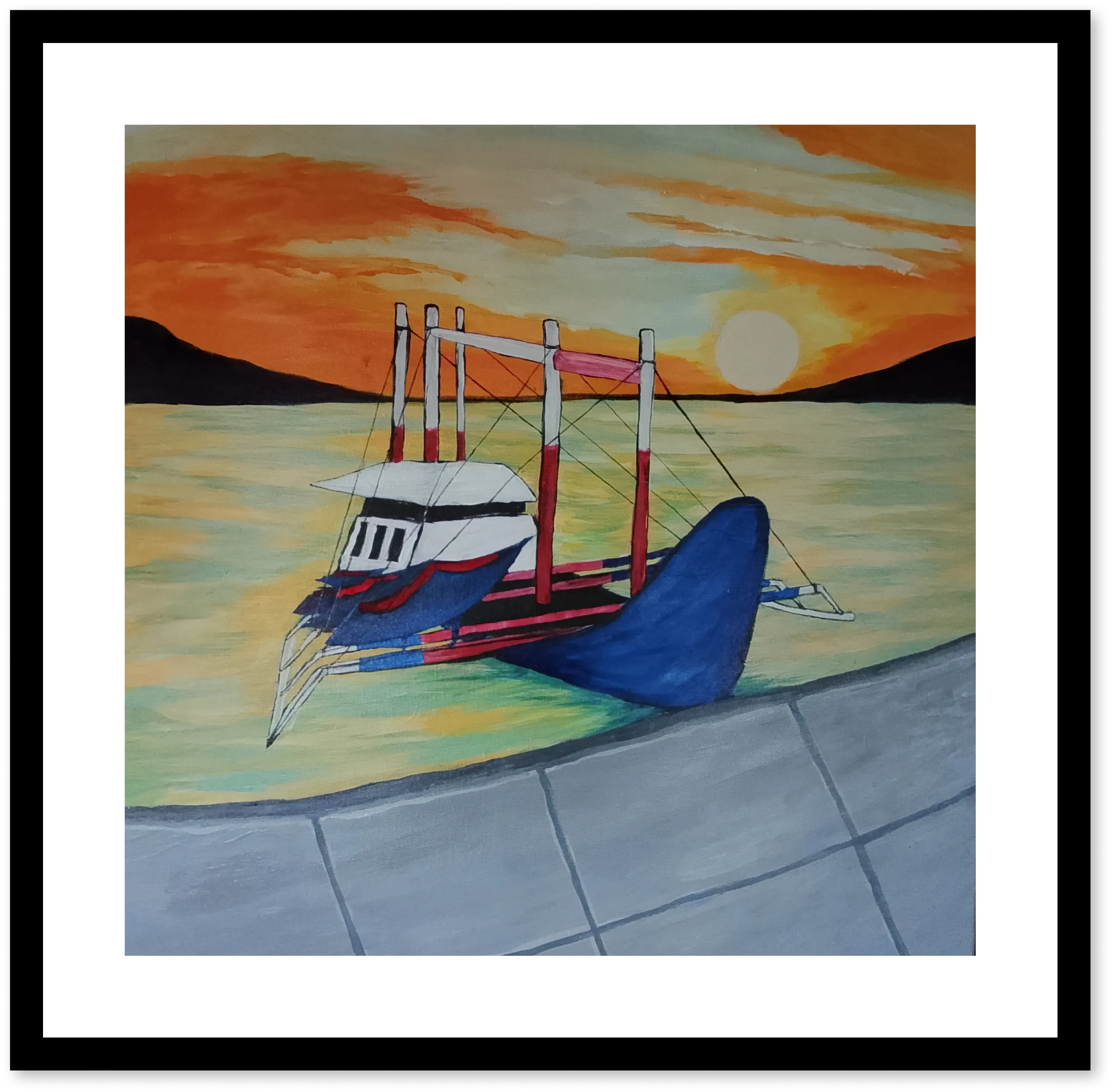 Sunset over the Fishport