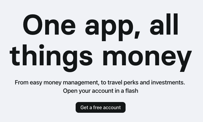Revolut phrase - One app - all things money