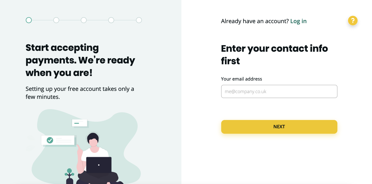DNA new onboarding interface