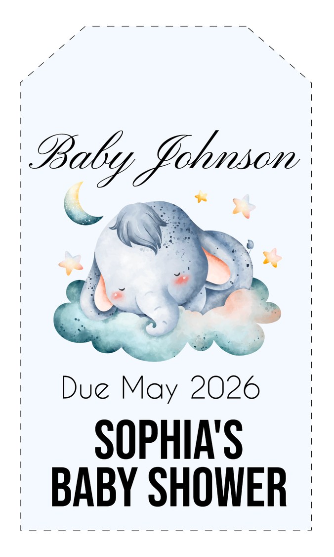 Baby Shower Gift Tags – Free, Editable & Printable