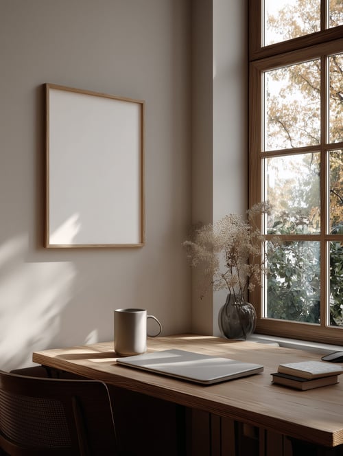 Leaning 021 — art mockup template