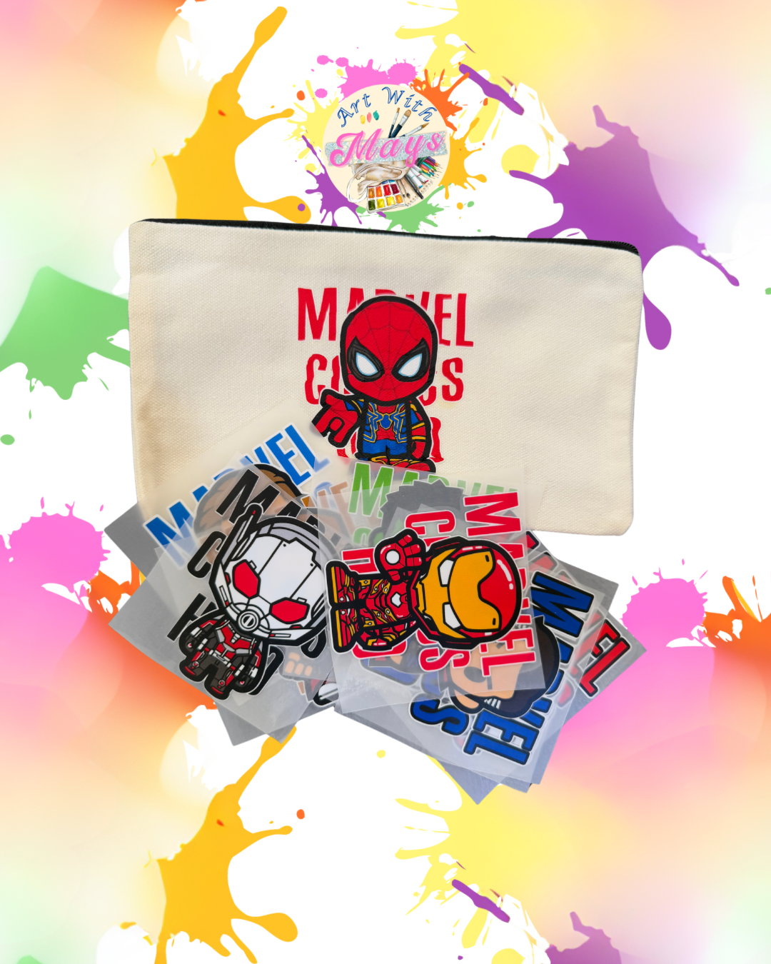 DIY Heat-Transfer Vinyl Pencil Bag Kit product image