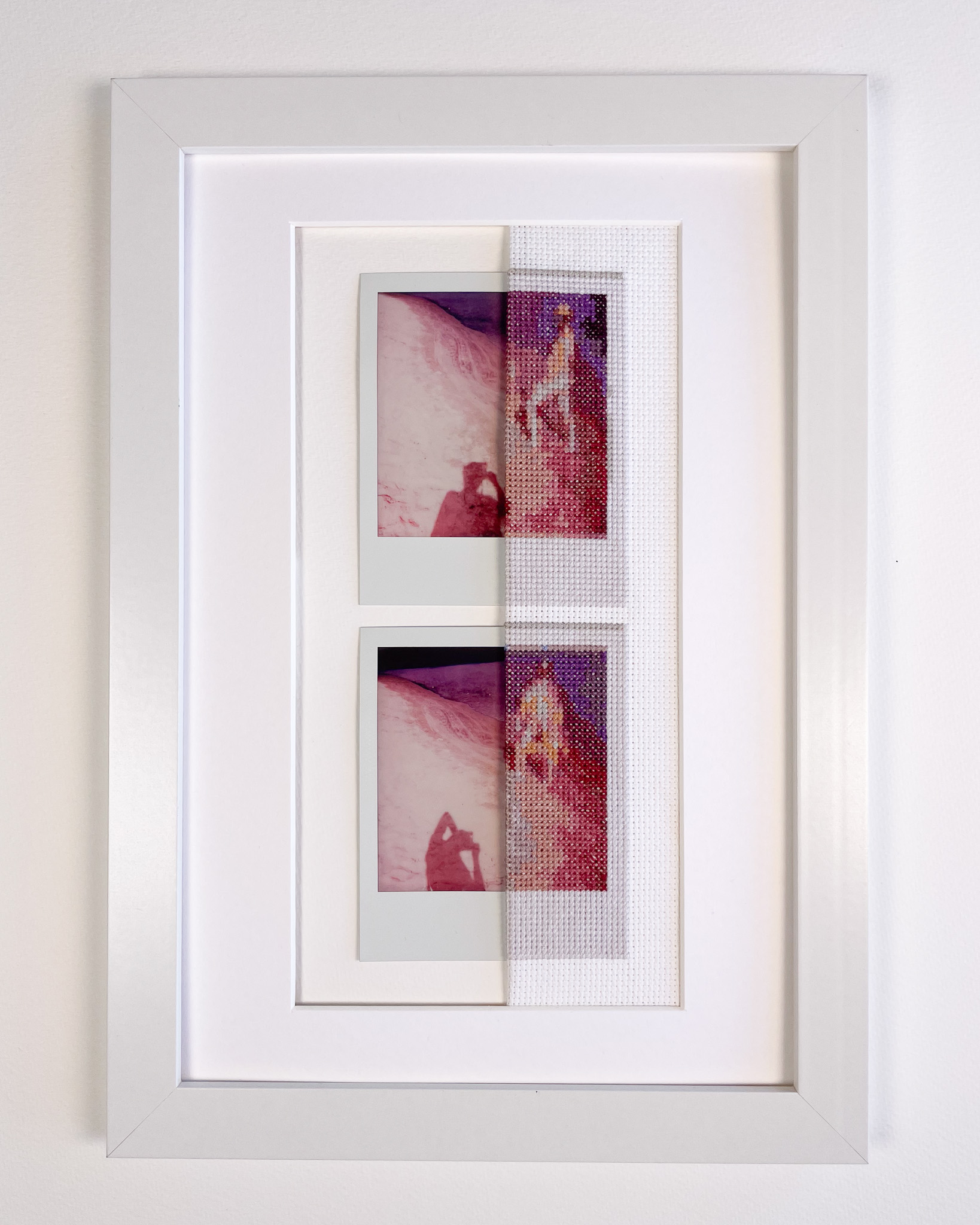 Shadows at Iwash Polaroid Diptych (Self Portrait with Jonathan)