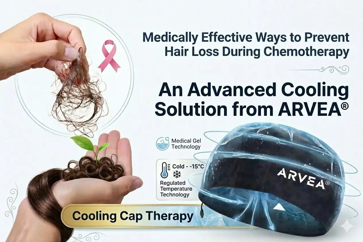 كمادة تبريد لفروة الرأس أثناء العلاج الكيماوي من Arvea