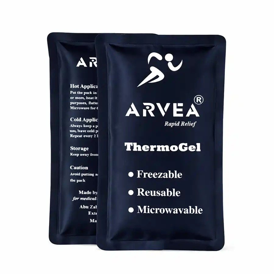 كمادة جل بارد وساخن متوسطة من Arvea مقاس 27.5×12 سم