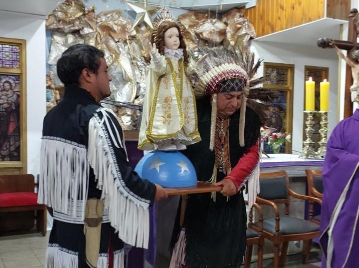 Entrega de la imagen de El Niño Dios de Sotaquí y bendición a bailes religiosos en Ovalle
