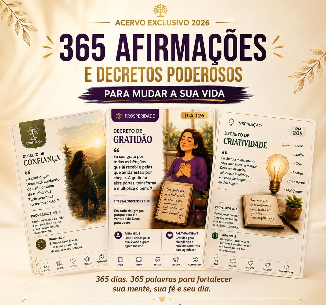 Capa 365 Afirmações e Decretos