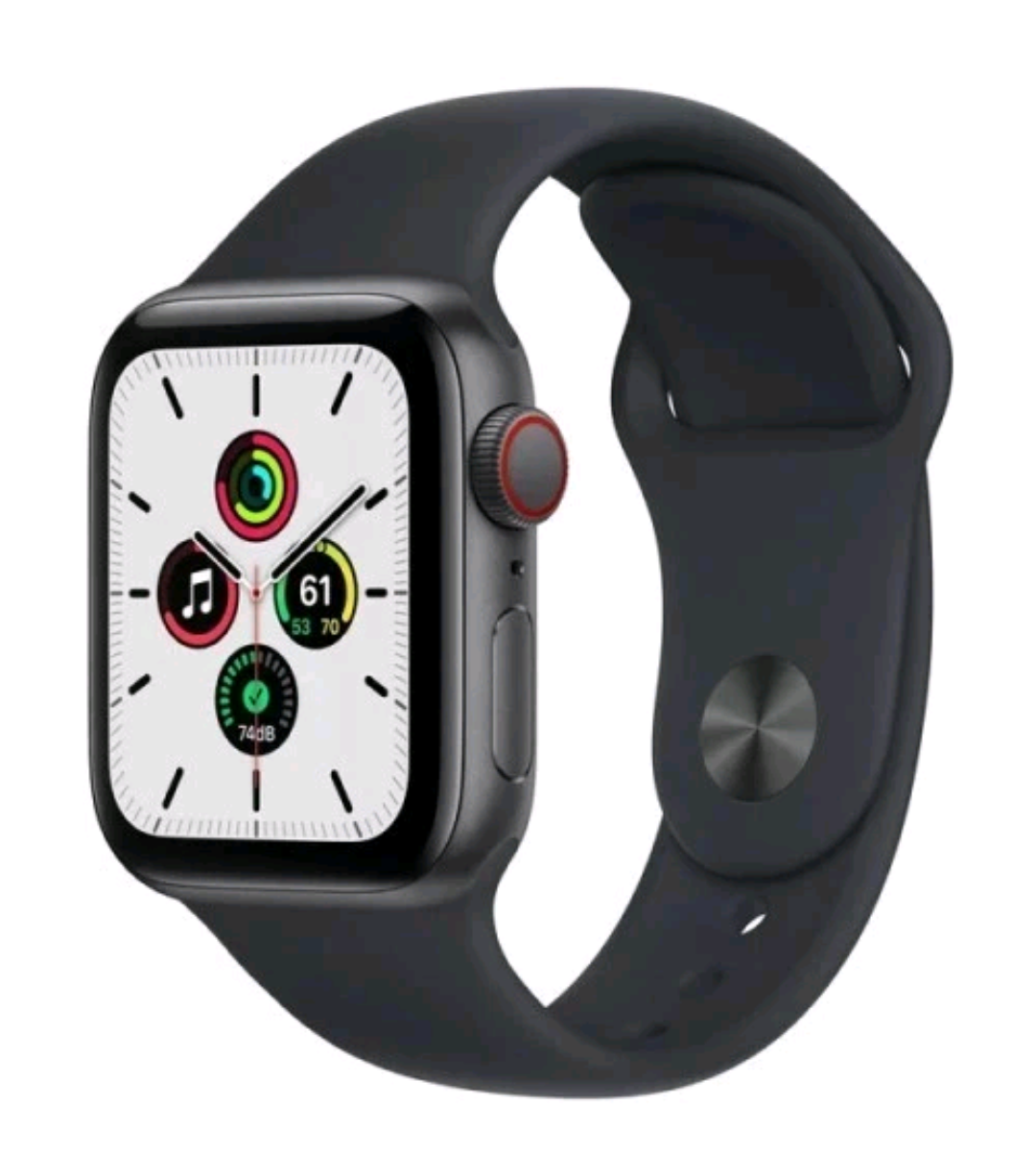 Apple Watch SE 2nd 40mm GPS + Cellular - Midnight Aluminum Case - Midnight Band