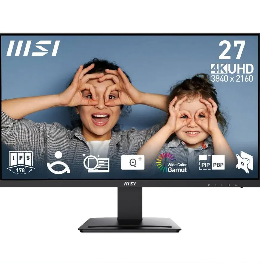 MSI 27" Pro MP273U 4ms 60Hz 4K 3840x2160 UHD FLAT IPS Anti-Glare Monitör