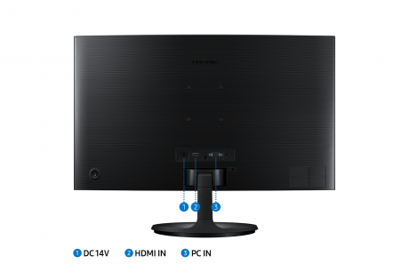 SAMSUNG 23.8'' 1920x1080 4MS 75Hz HDMI/VGA SIYAH +VESA +CURVED - 2