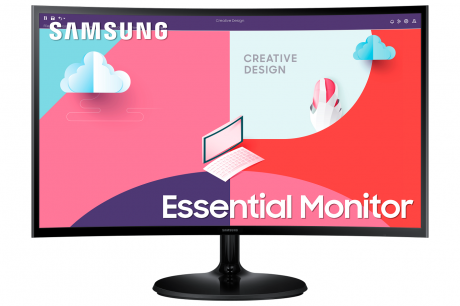 SAMSUNG 23.8'' 1920x1080 4MS 75Hz HDMI/VGA SIYAH +VESA +CURVED