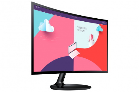 SAMSUNG 23.8'' 1920x1080 4MS 75Hz HDMI/VGA SIYAH +VESA +CURVED - 3