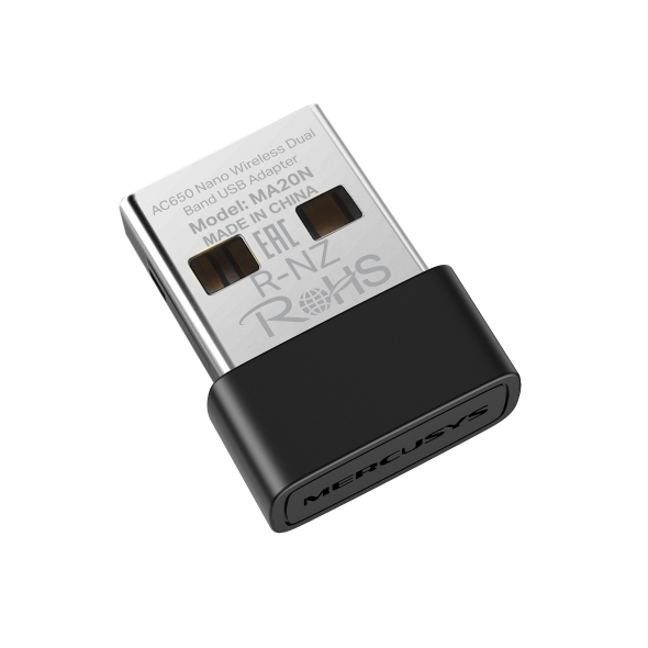 TP-Link Mercusys MA20N AC650 Nano Wi-Fi USB Adapter - 3