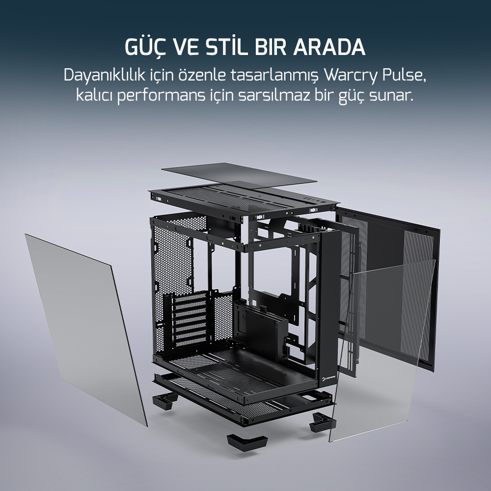 GAMEPOWER WARCRY PULSE 4X ARGB 650W GAMING KASA - 6