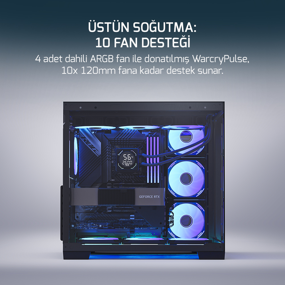GAMEPOWER WARCRY PULSE 4X ARGB 650W GAMING KASA - 9