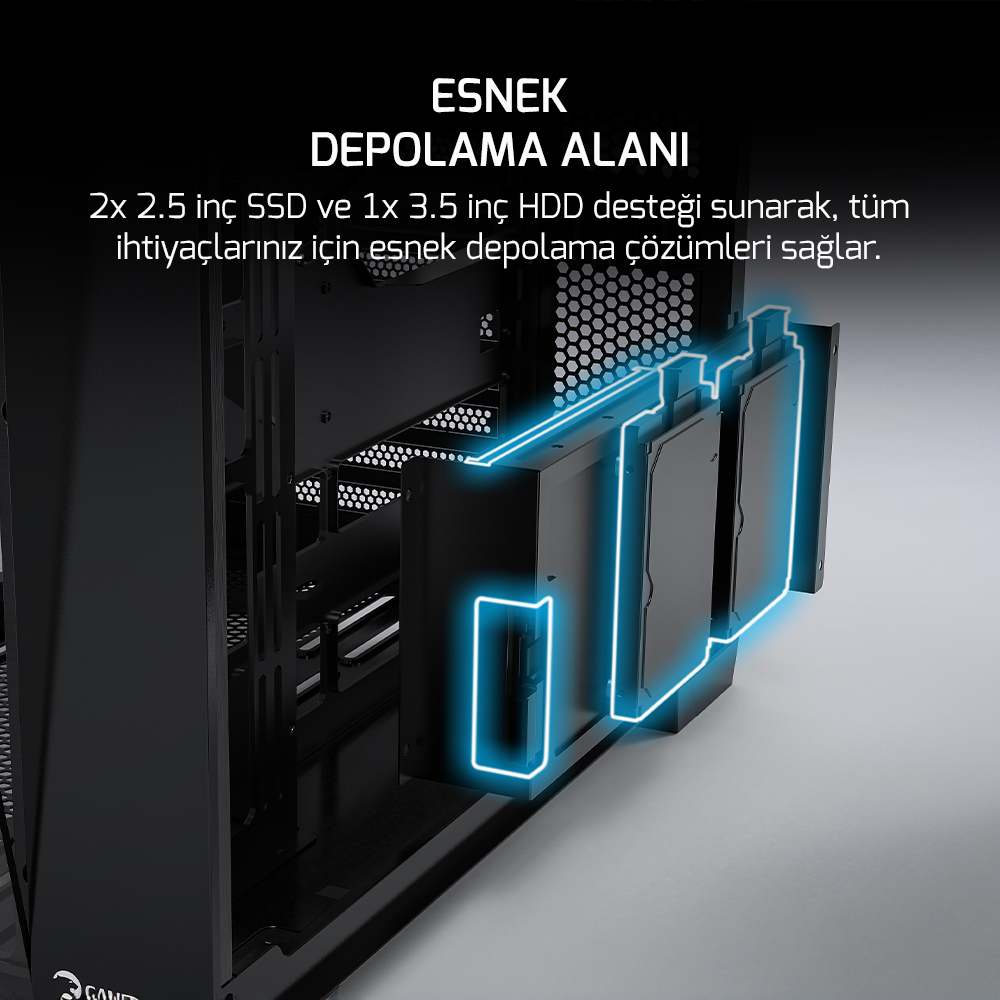 GAMEPOWER WARCRY PULSE 4X ARGB 650W GAMING KASA - 8