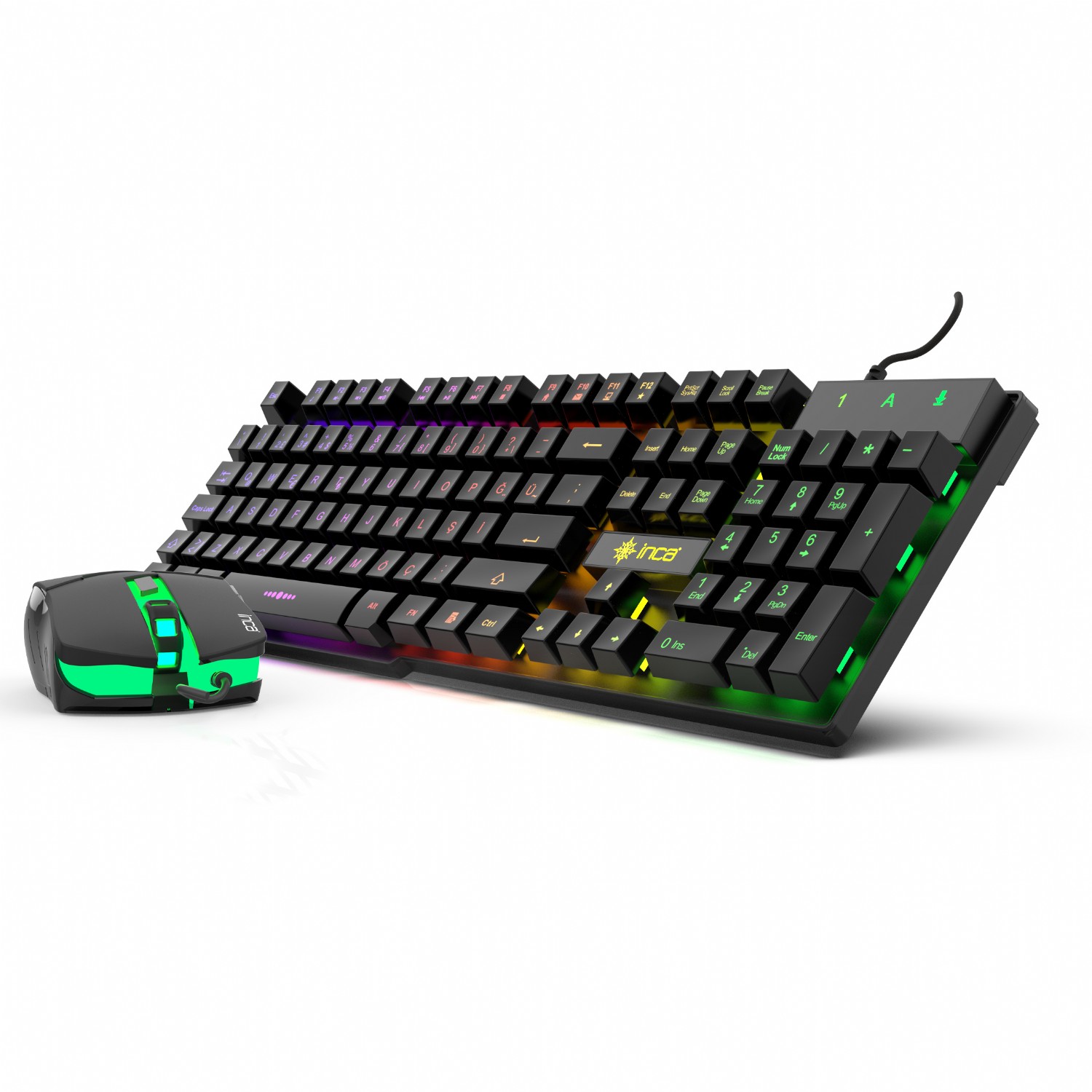 INCA IKG-448 WIRED GAMING KEYBOARD MOUSE SET - 2