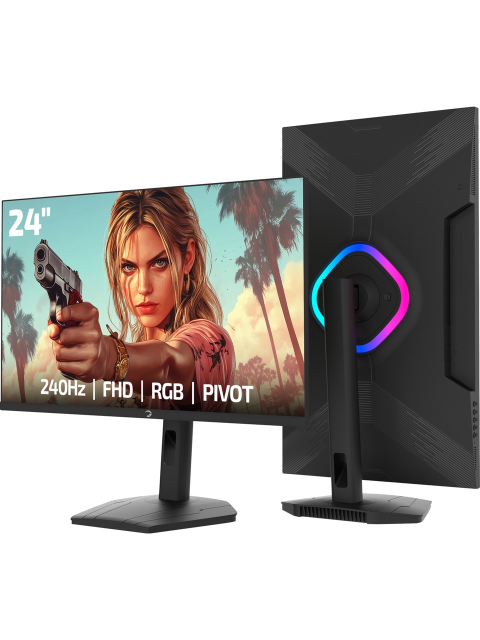 GAMEPOWER LUNIS L20 24" FLAT 0.5MS 240HZ MONITOR - 2