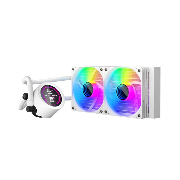 1ST PLAYER THUNDERSTORM TS4 240MM BEYAZ ARGB DİJİTAL SICAKLIK GÖSTERGELİ AM5, AM4 / LGA 1851, 1700 İŞLEMCİ SIVI SOĞUTUCU