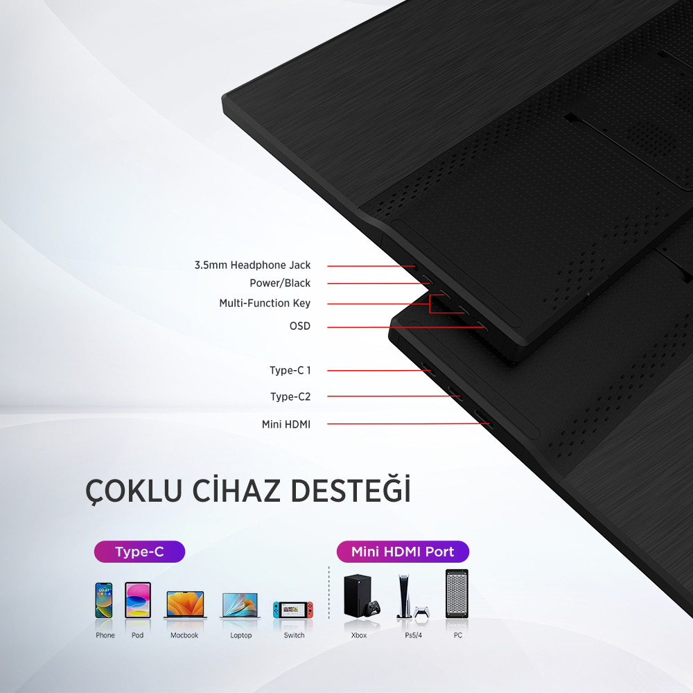 JAMESDONKEY JDP15 15.6'' 60HZ PORTABLE MONITOR - 3