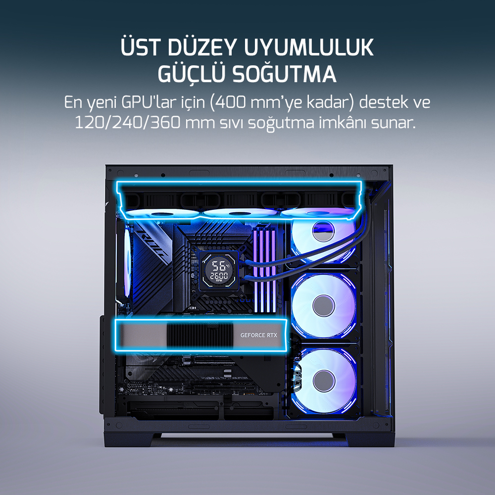 GAMEPOWER WARCRY PULSE 4X ARGB 650W GAMING KASA - 5