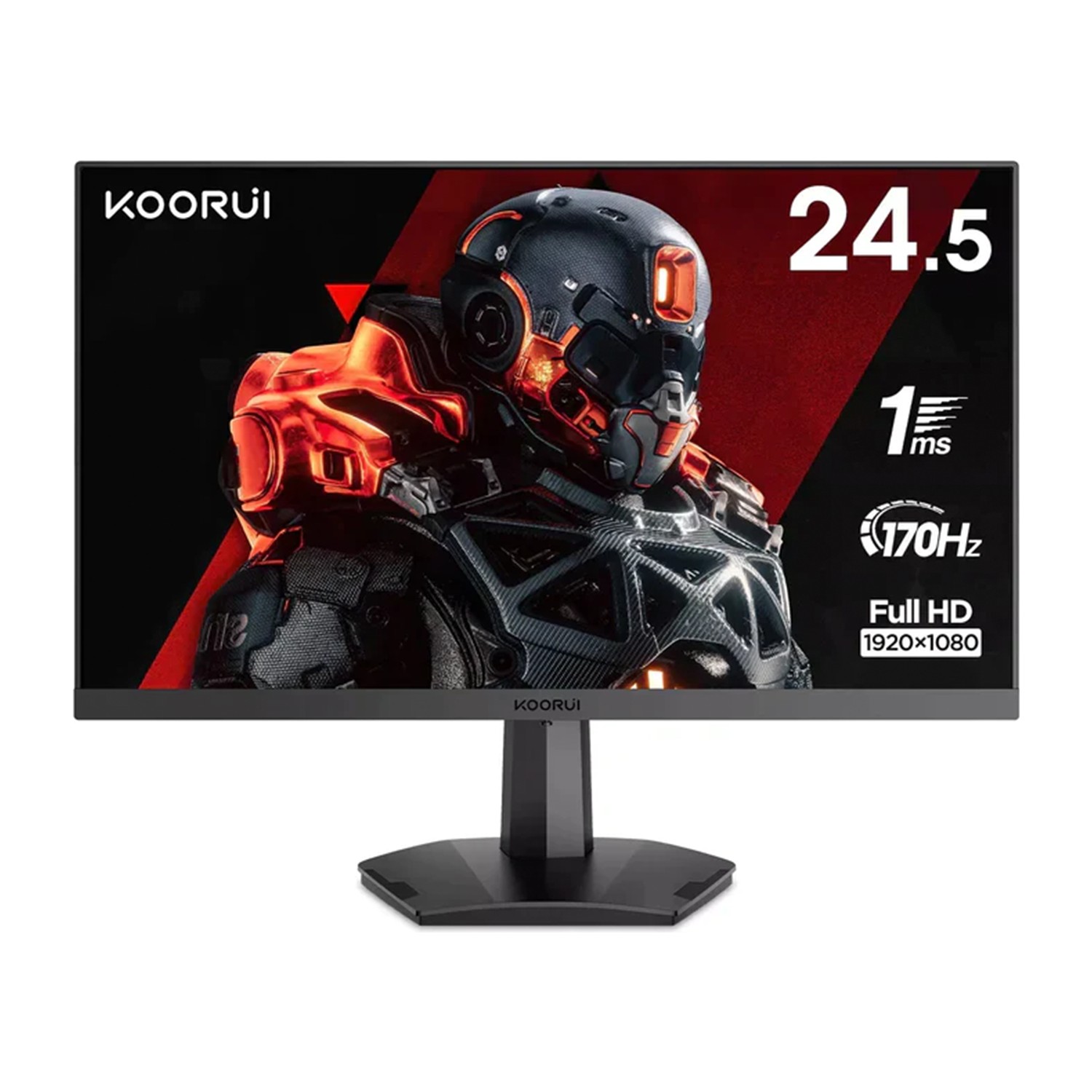 KOORUI 24.5" 25E3A 1MS 170HZ SİYAH GAMING MONITÖR