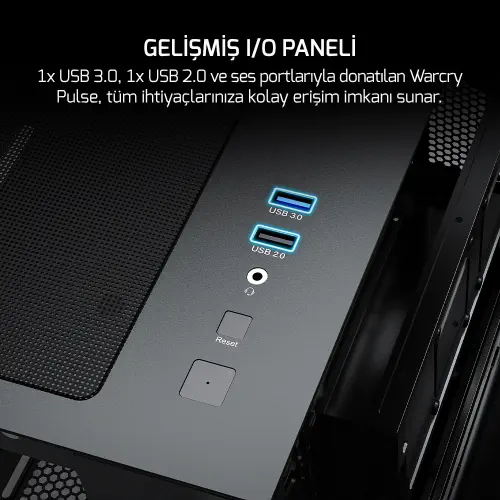 GAMEPOWER WARCRY PULSE 4X ARGB 750W GAMING KASA - 9