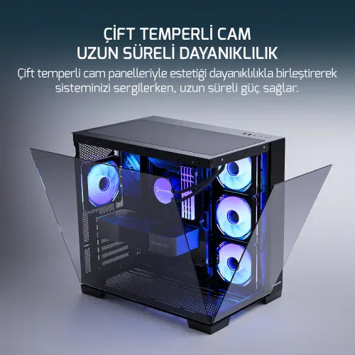 GAMEPOWER WARCRY PULSE 4X ARGB 750W GAMING KASA - 3