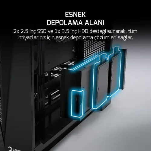 GAMEPOWER WARCRY PULSE 4X ARGB 750W GAMING KASA - 7