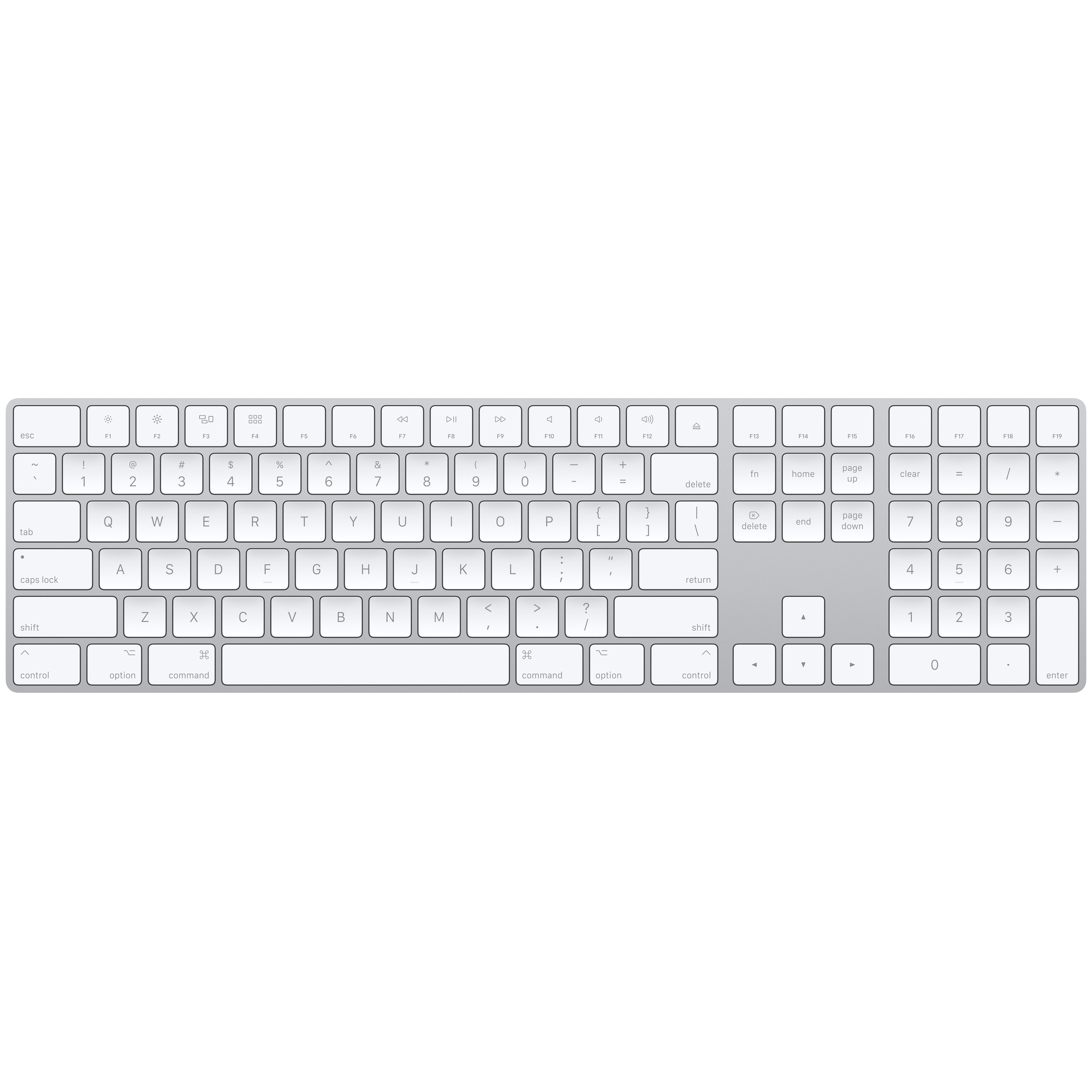 Apple Magic Keyboard with numeric keypad silver (English)