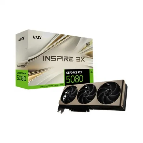 MSI VGA GEFORCE RTX5080 16G INSPIRE 3X OC 16GB GDRR7 256Bit DX12