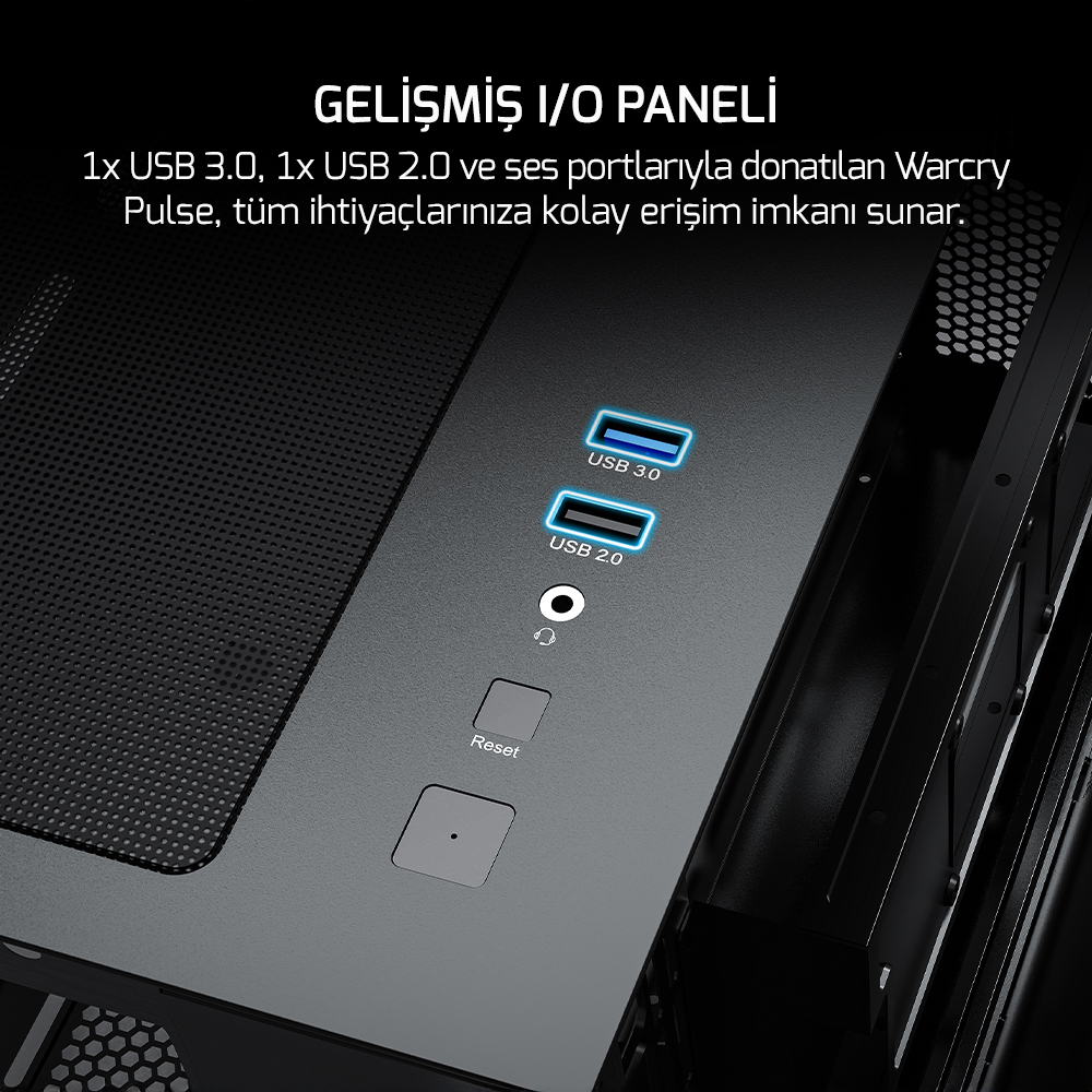 GAMEPOWER WARCRY PULSE 4X ARGB 650W GAMING KASA - 7