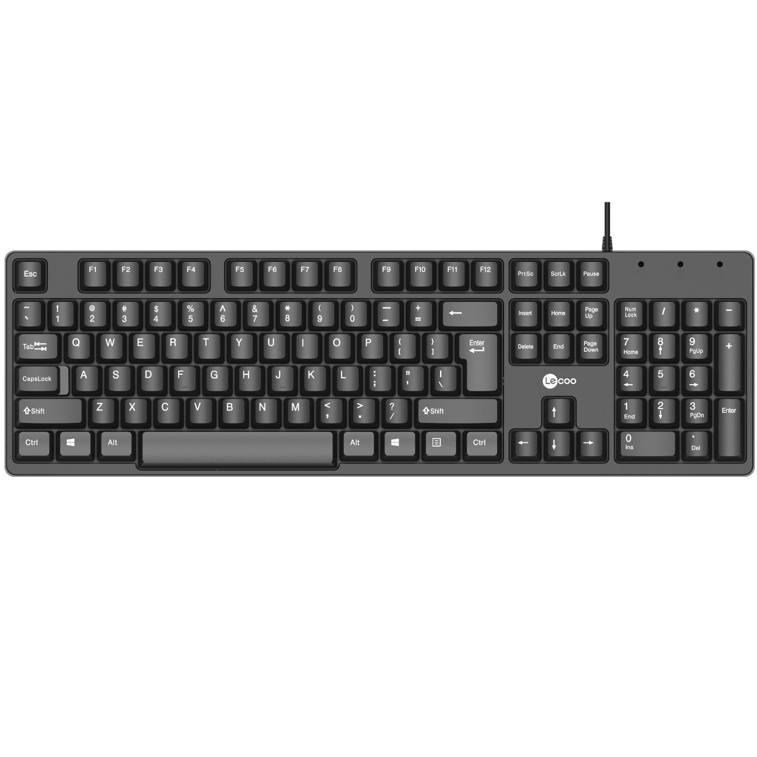 LENOVO LECOO KB101 SİYAH USB Q TYPE KLAVYE
