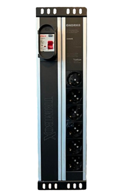 Trimbox Rack Kabinet Nötr-Toprak Regülasyonlu 6lı Koruma Prizi Universal