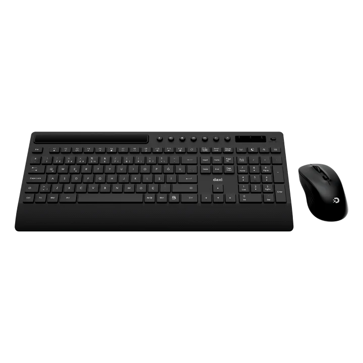 DAXİ MK-270 Klavye Kablosuz Set 2.4GHz Siyah Q TR Multimedia Plus Combo Pad Hediyeli